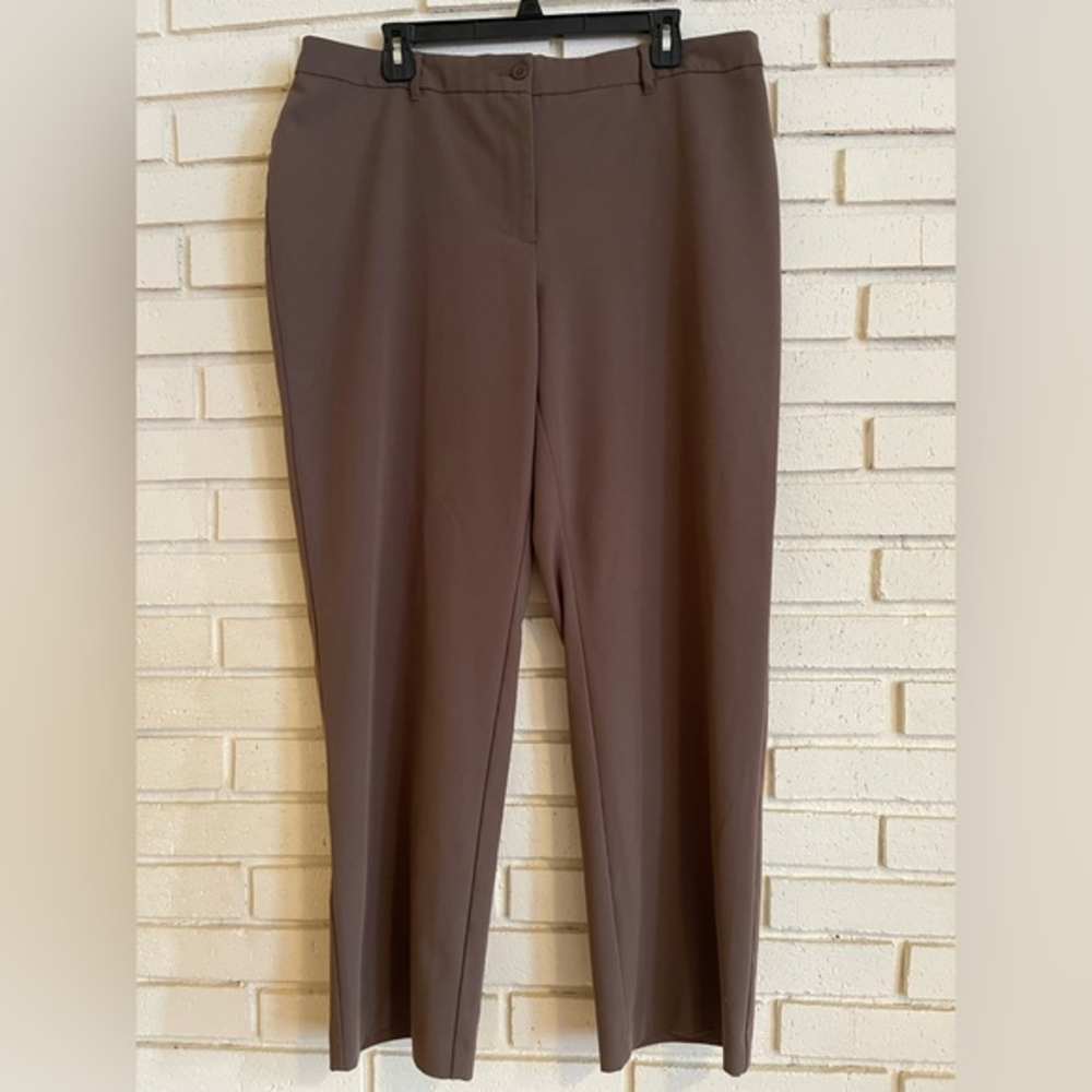 Chicos sz‎ 3 Brown/Gray Chino Pants